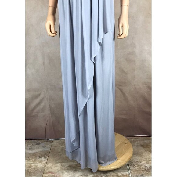 ADRIANNA PAPELL Lace & Chiffon Gray Gown NEW Size 6 - Picture 9 of 9